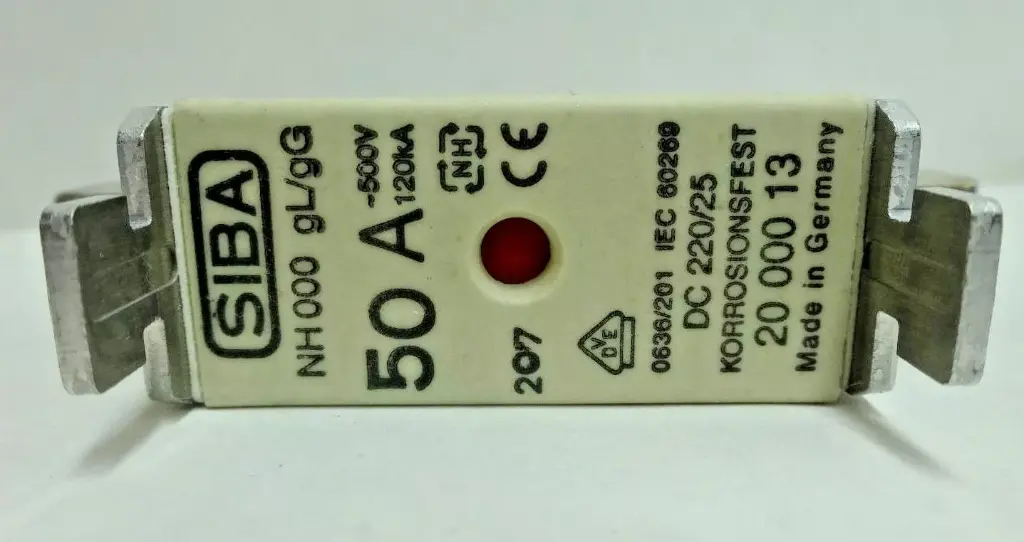 SIBA NH000 50A Fuse Link, 500 Volts-SKU 000 059C 