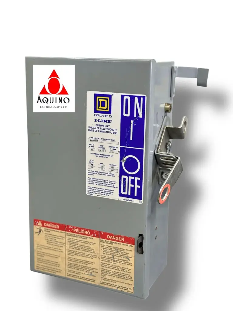 Square D PQ3606G 60A 600V Fusible Busway Switch Buss plug 60 amp- SKU SZ 000 300